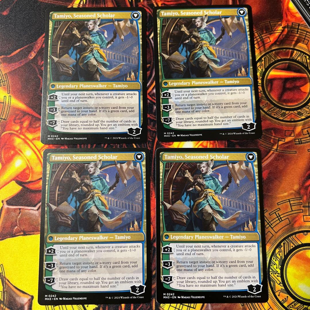 MTG 知りたがりの学徒、タミヨウ　4枚　英語
