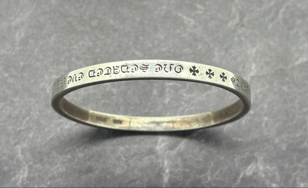 専用【鑑定書付属希少美品】クロムハーツ 6mmスペーサーバングル ブレスレット