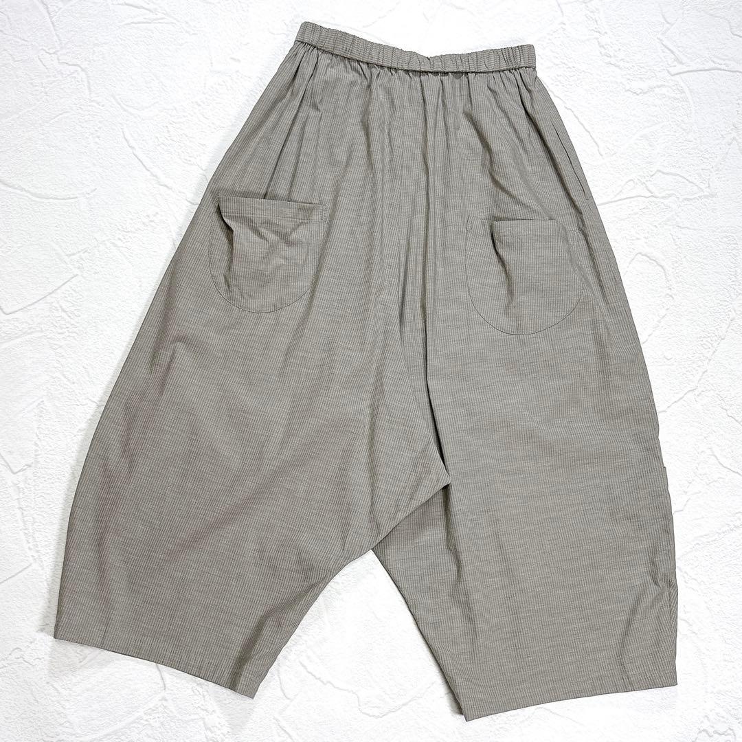 ✨美品✨近年 慈雨 サルエルパンツ ペチコート付き ストライプ イージーパンツ