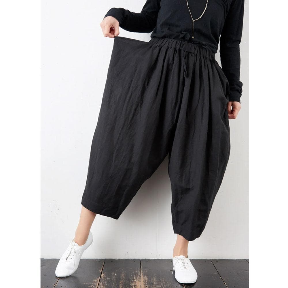 Veritecoeur カディ リネン ギャザー イージー パンツ 手織り