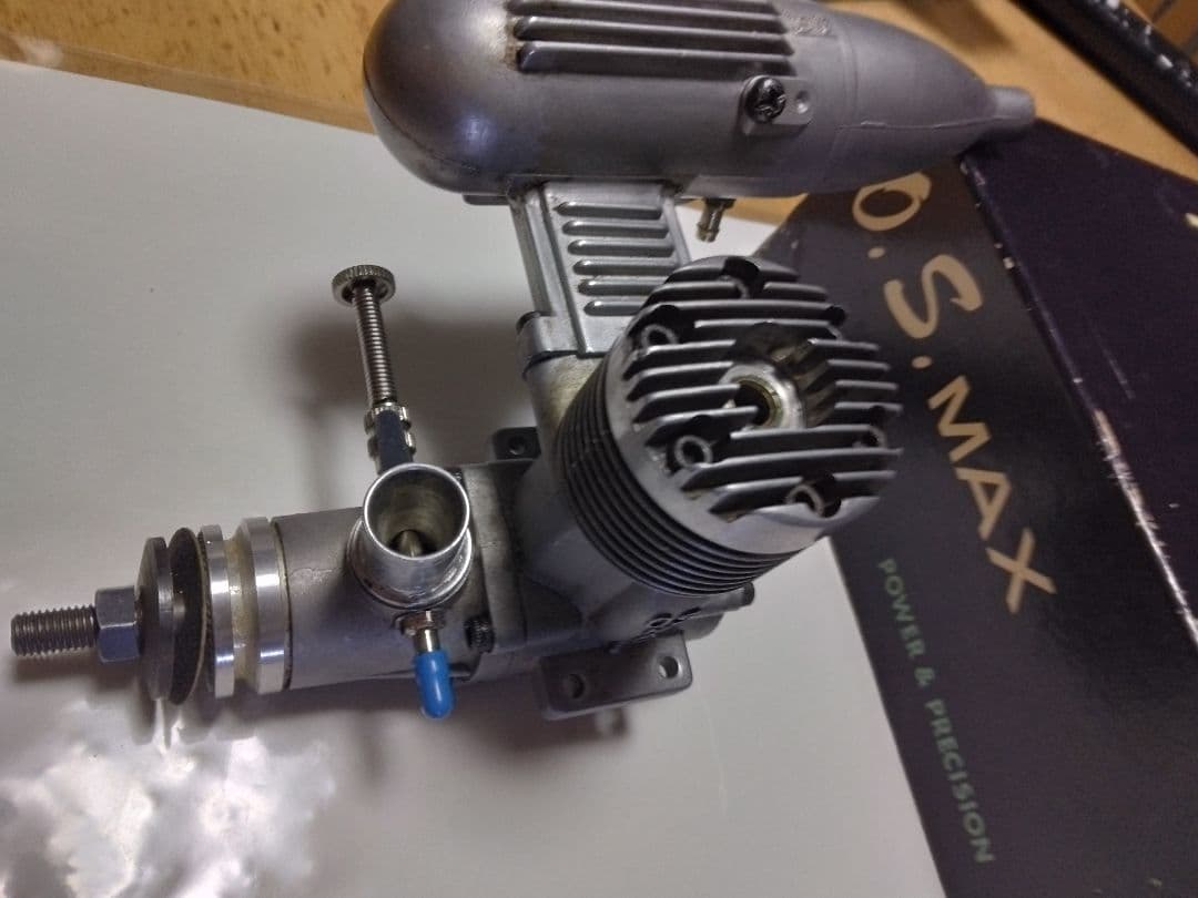 O.S. MAX 45ーFSR(CL用)中古品・(純正╋特製)マフラー付き