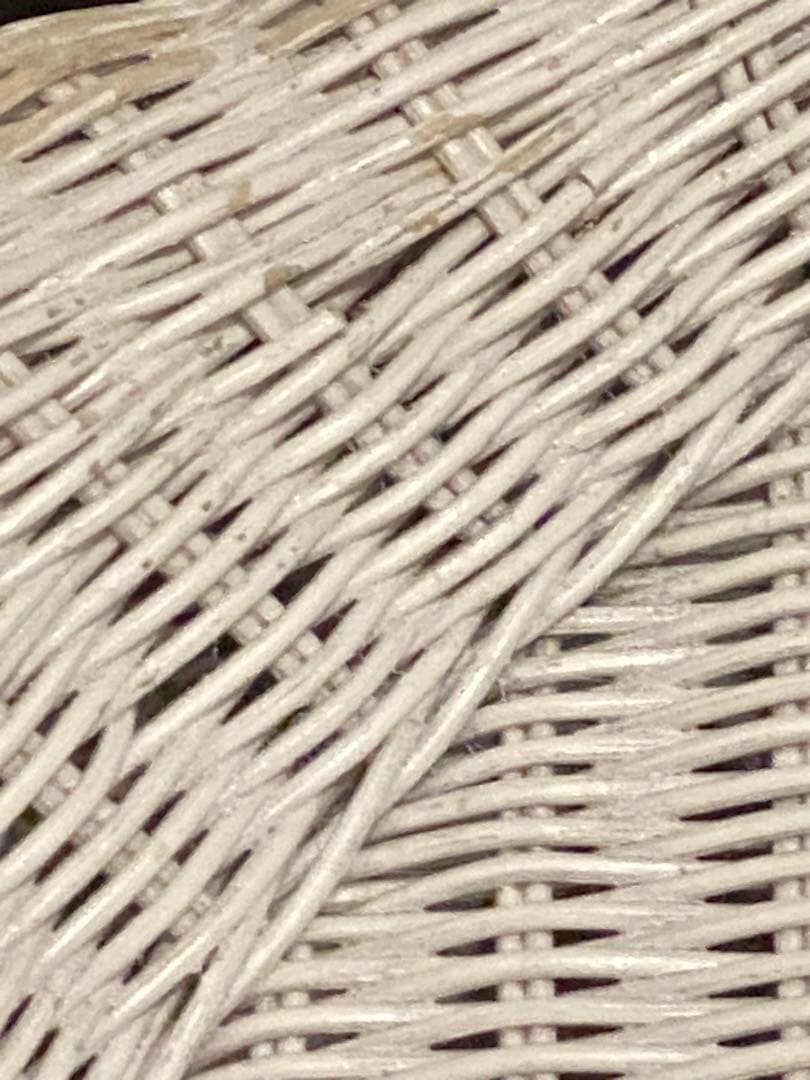 希少♦️高級 エッグチェア♦️ホワイトラタン♦️フレンチ シャビー♦️2脚セット 送料込