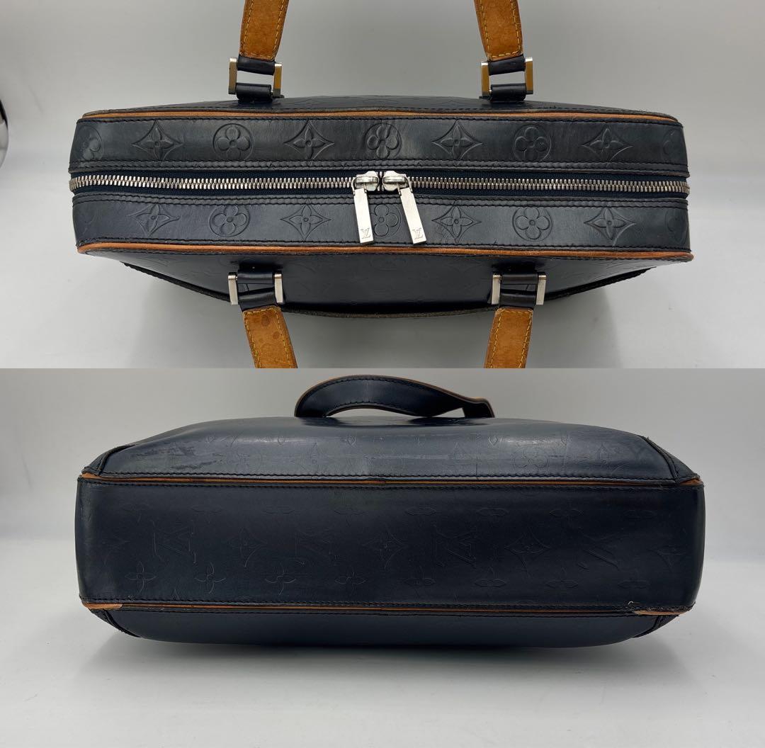 ルイヴィトン M55135 モノグラムマット マルデン ブルー ブリーフケース