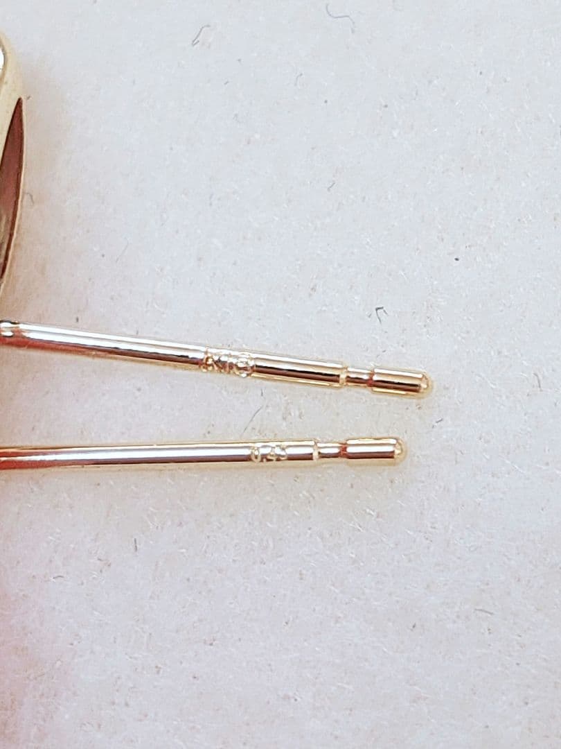 未使用品 k18 天然タンザナイト ピアス