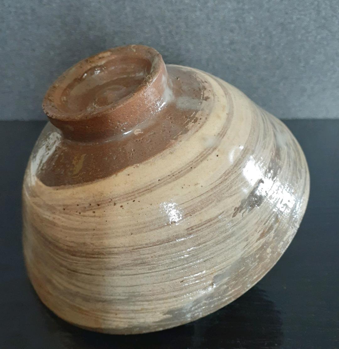 【本物保証！】朝鮮古美術　朝鮮古陶磁器　古玩　李朝花三島　刷毛目　茶碗　茶道具