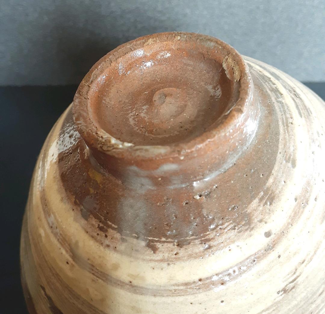 【本物保証！】朝鮮古美術　朝鮮古陶磁器　古玩　李朝花三島　刷毛目　茶碗　茶道具