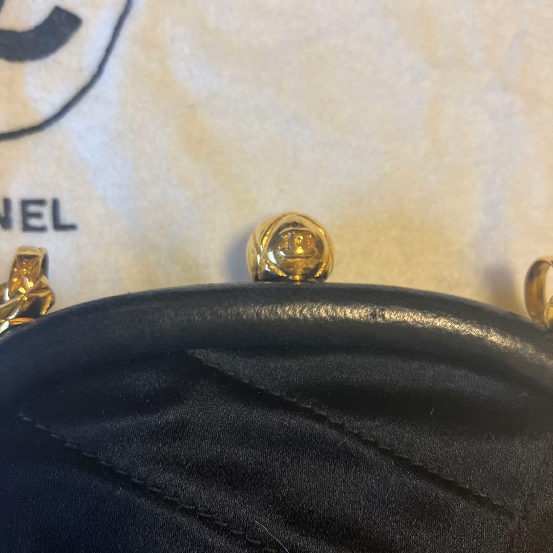 CHANEL ブラックレザー パーティーバッグ
