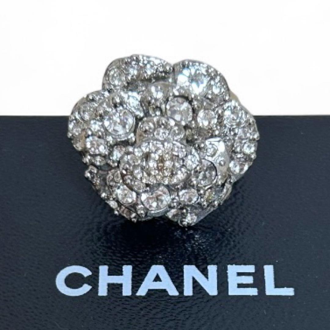 【ささき】CHANEL ココマーク　カメリア ラインストーン　リング