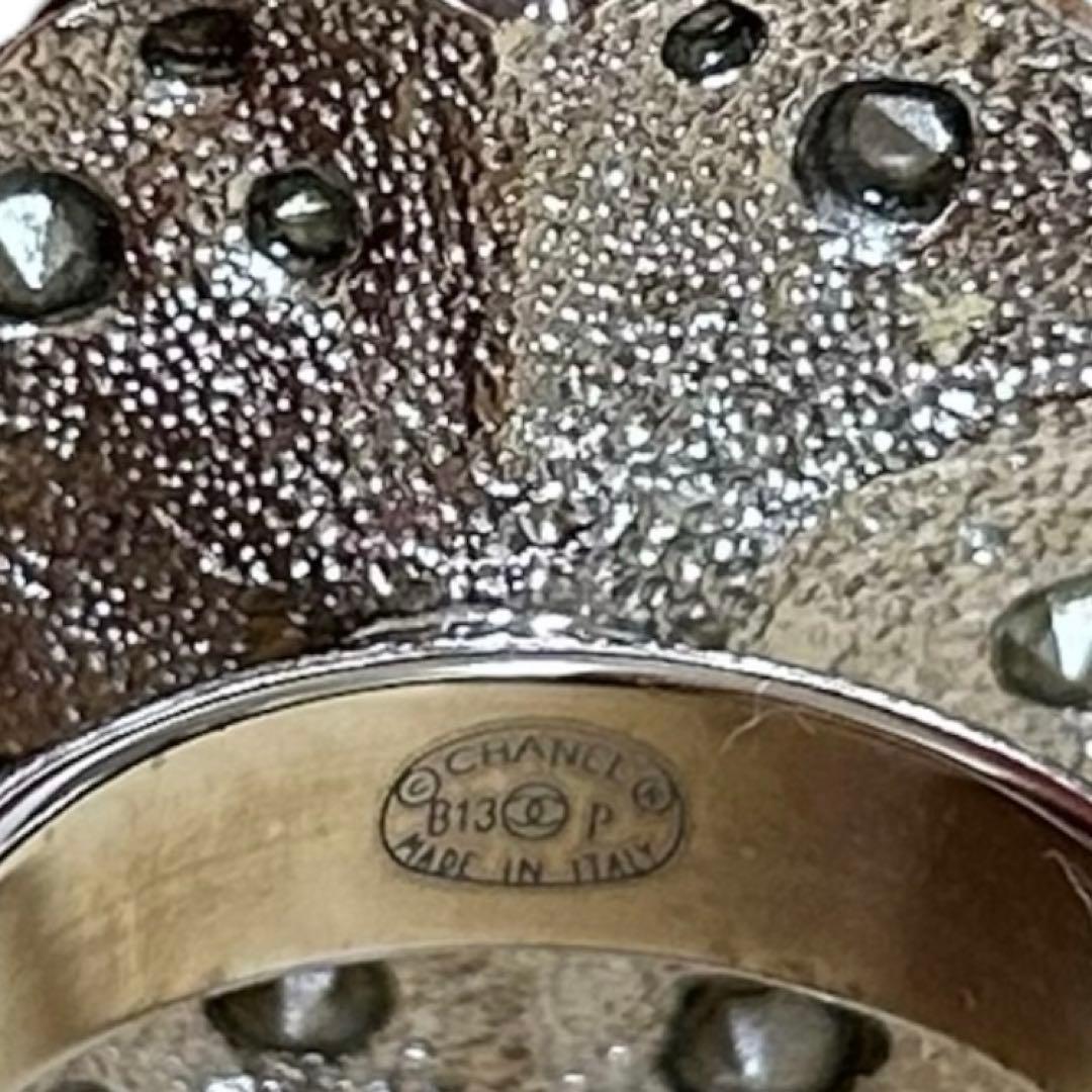 【ささき】CHANEL ココマーク　カメリア ラインストーン　リング