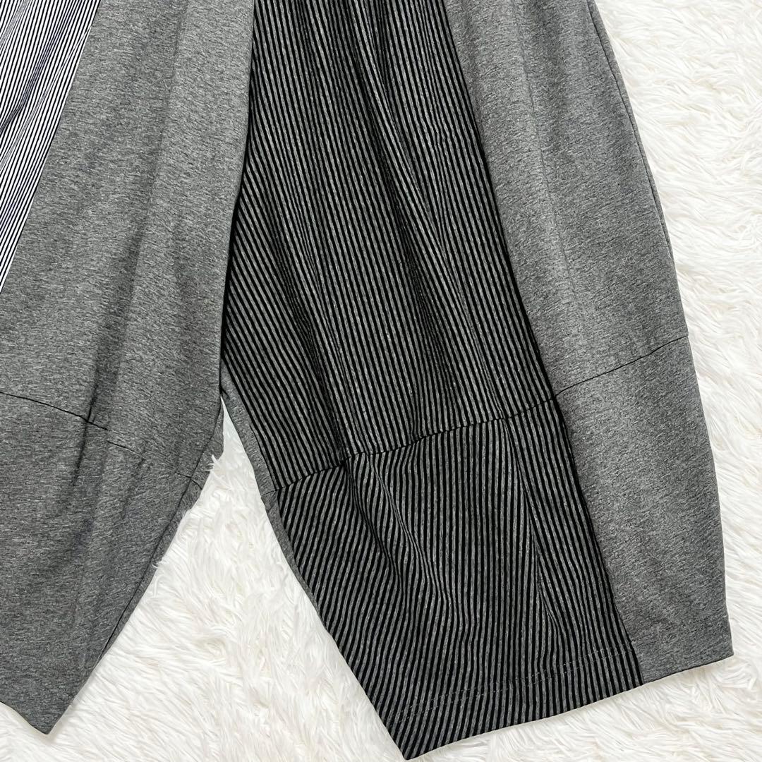 美品　萌　モユル　MOYURU サルエルパンツ　ストライプ　センソユニコ