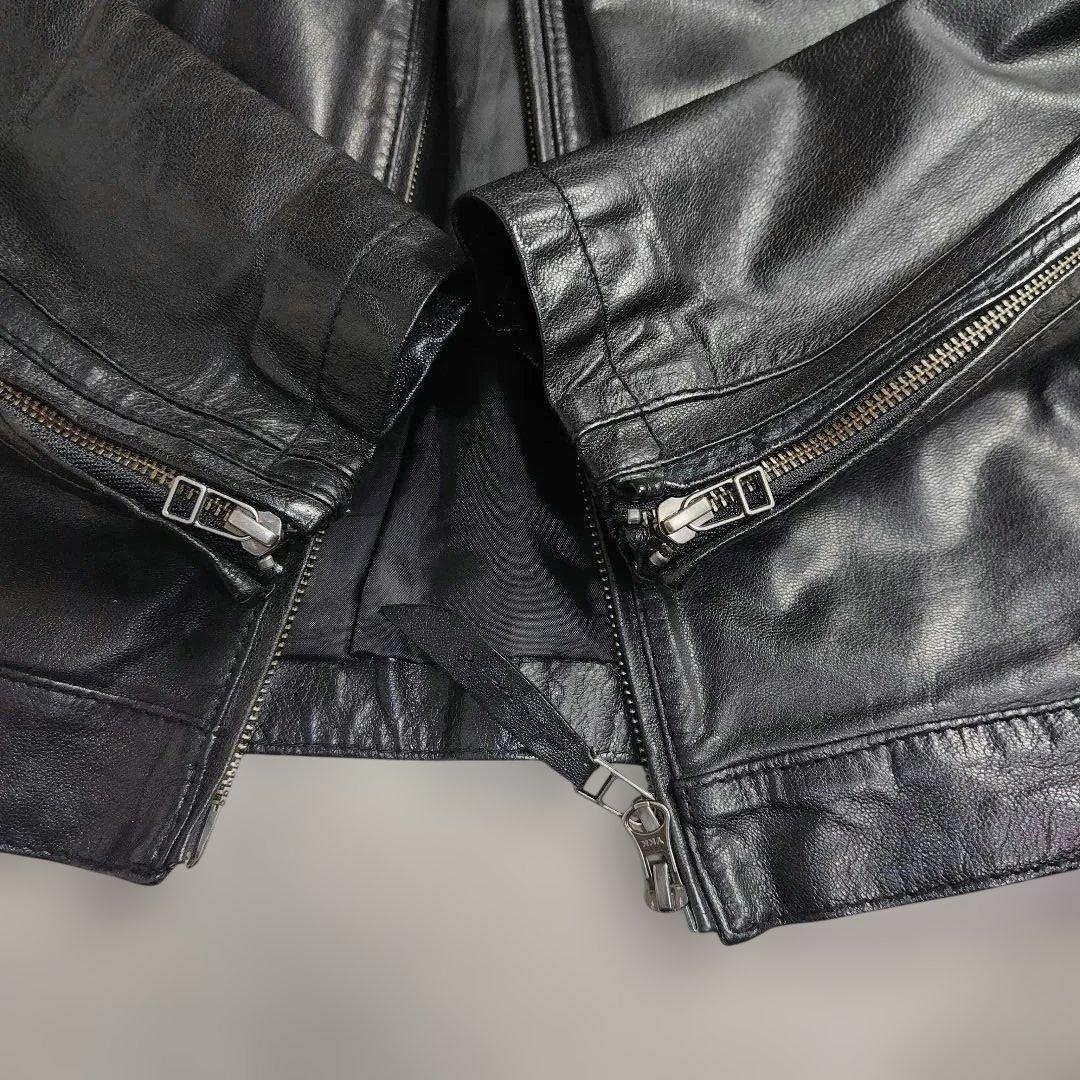 ✨極美品✨ジャーナルスタンダード　高級　山羊革ライダースジャケットWジップL黒