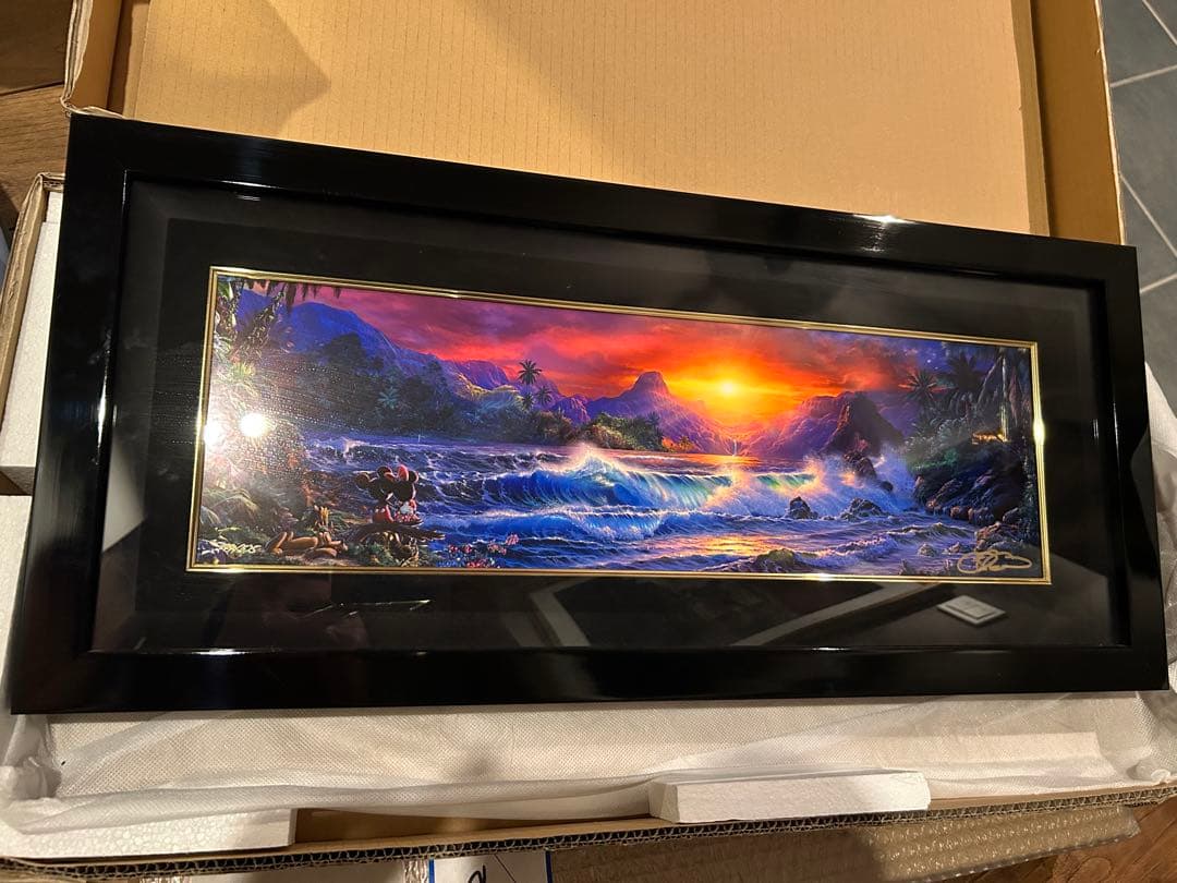 き*ん様 【希少・真作】ミッキー ミニー　ラッセン「ロマンティックサンセット」