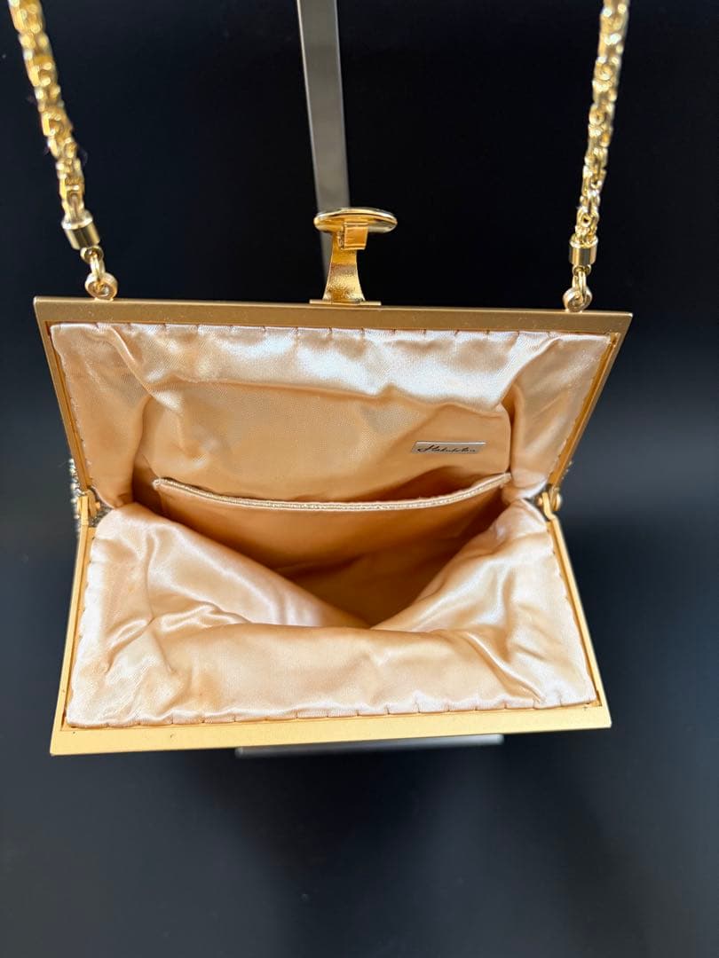 銀座◼︎白牡丹◼︎総ビーズバッグ 着物 謝恩会 冠婚葬祭 結婚式 パーティ 高級