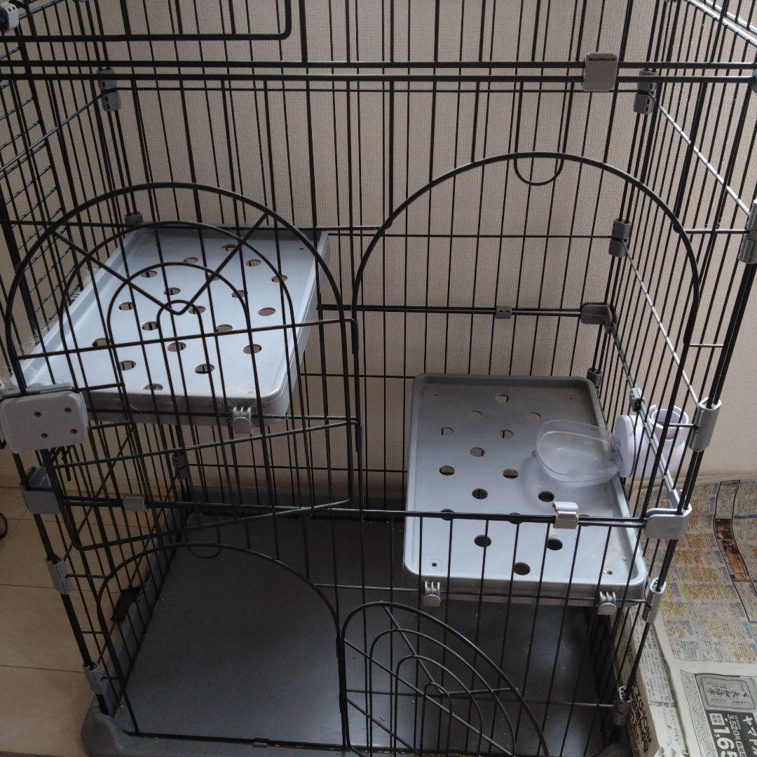 キャットケージ 取説付(1-3段調整可)