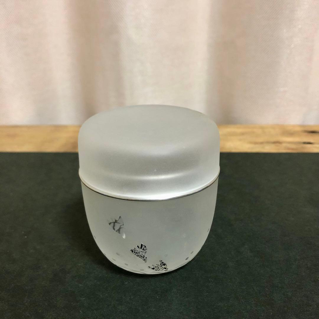 高橋直樹 波千鳥 吹きガラス棗 共箱 茶道具 義山