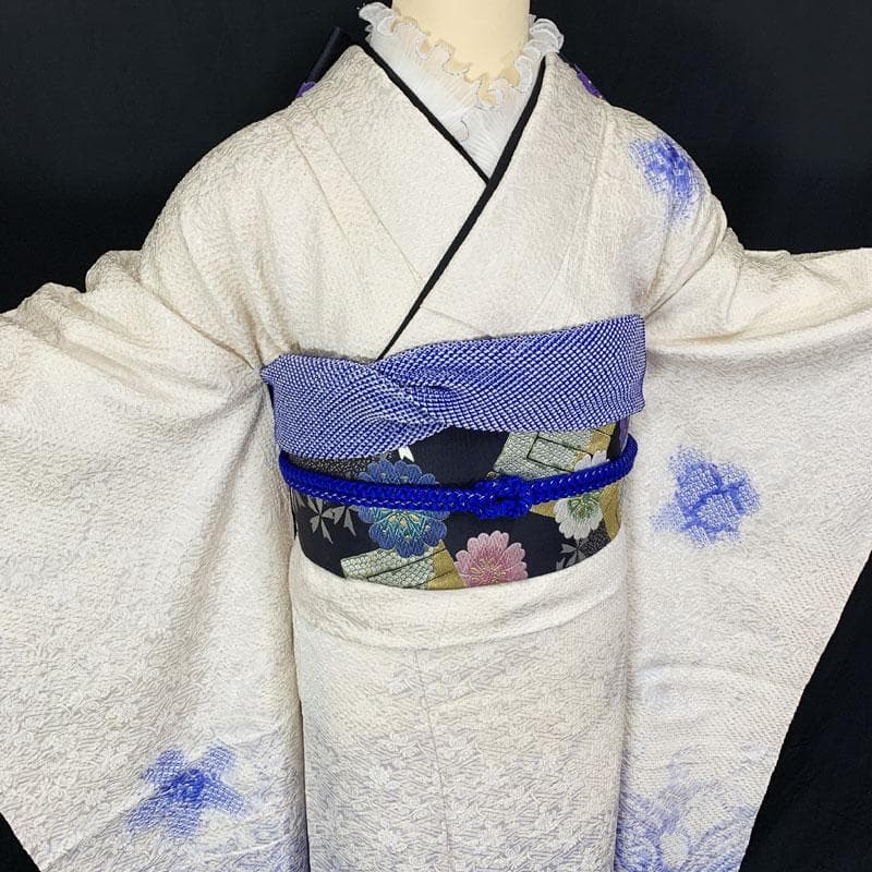 507z25☆中振袖 総絞り 天洋高級着物☆しつけ付美品 成人式結婚式 十三参り