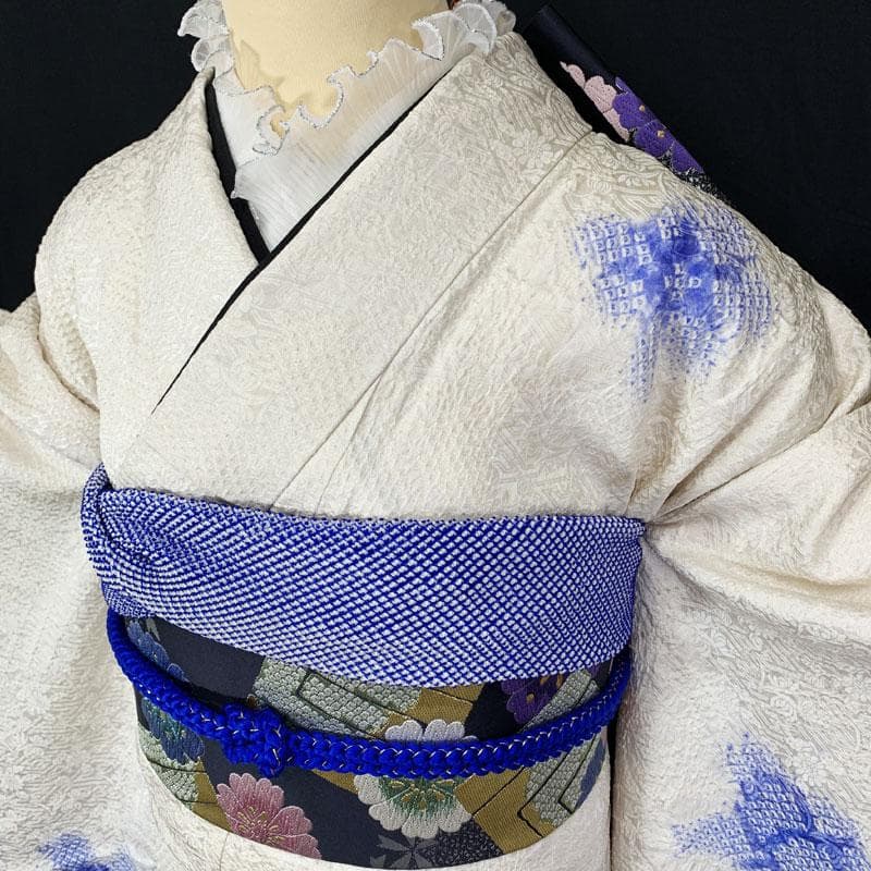 507z25☆中振袖 総絞り 天洋高級着物☆しつけ付美品 成人式結婚式 十三参り