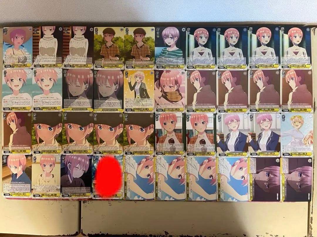 ヴァイスシュヴァルツ 五等分の花嫁 五月 8扉デッキ　五つ子デッキパーツ　引退