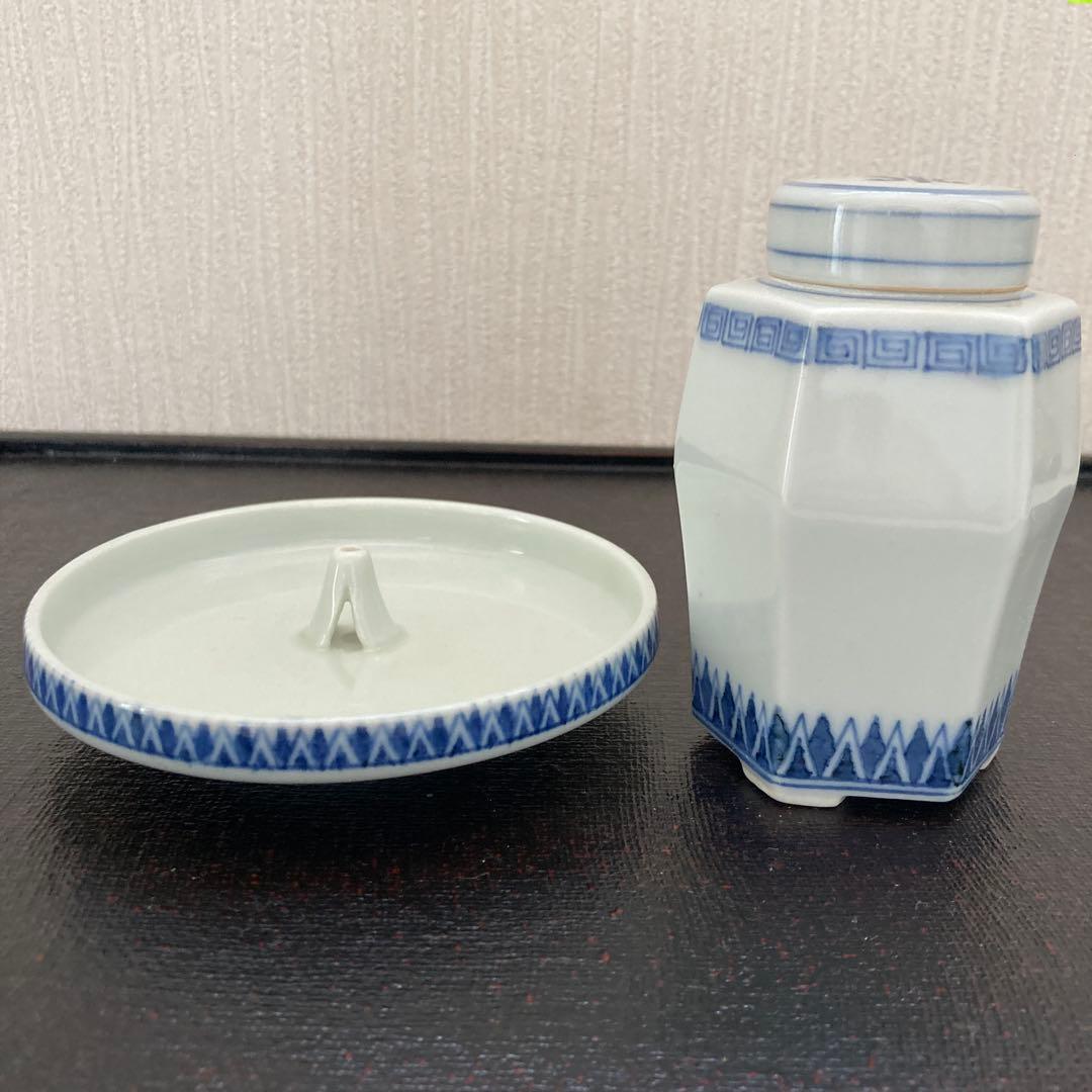 煎茶道具　平安春峰　茶入れ　香立て