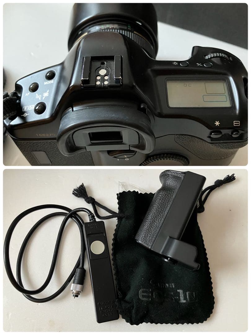 ⑩ジャンク】Canon EOS-1N HS、EF50、angle finder他