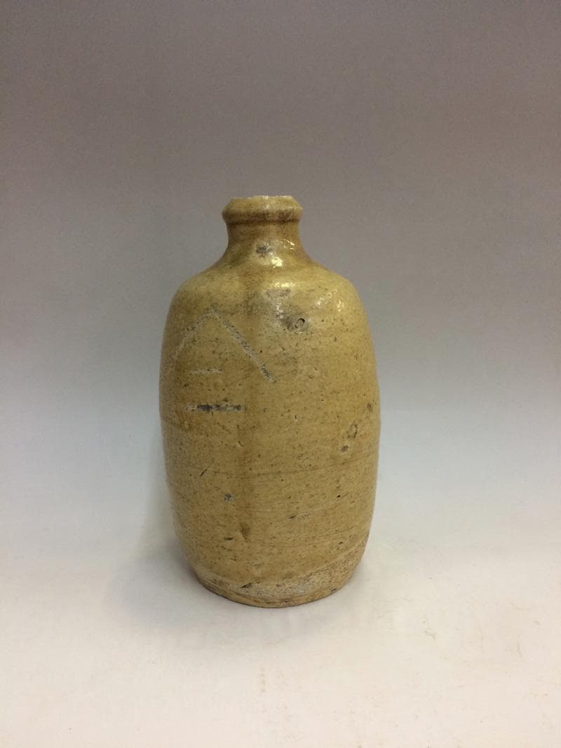 ★骨董一点もの！　黄瀬戸/瀬戸焼 徳利 江戸中期~ 1820~1850年頃_2