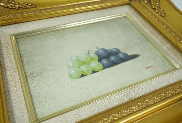 大竹山規「葡萄」SMサイズ 絵画 百貨店購入