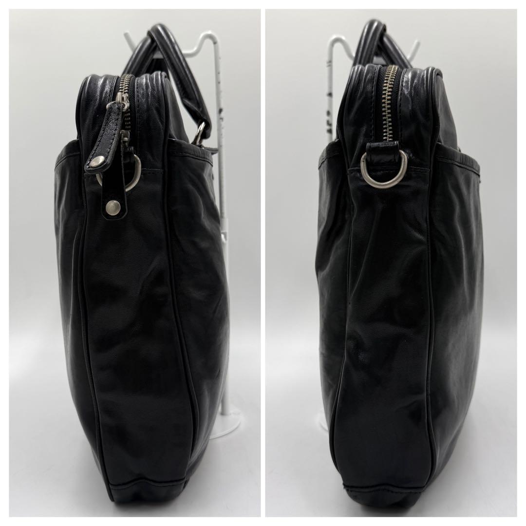 【専用】ウォームスクラフツ マニュフファクチ ビジネスバッグ レザー ブラック