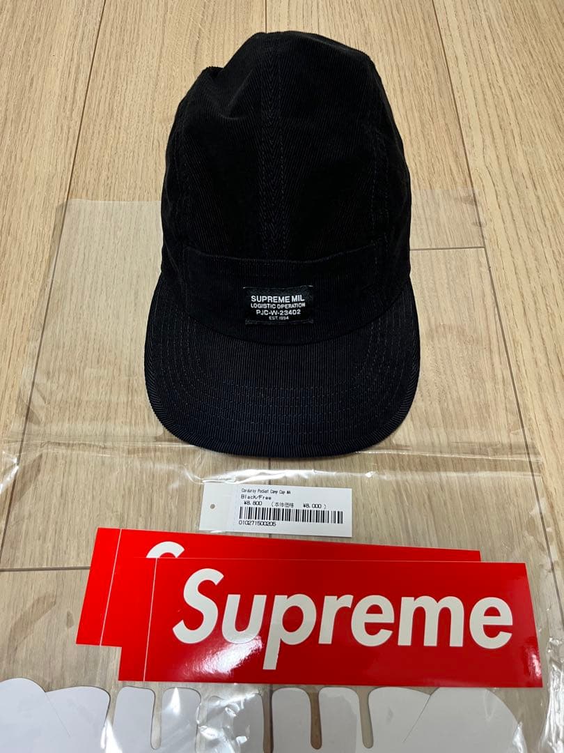 美品 Suprewe Corduroy Pocket Camp Cap 24FW