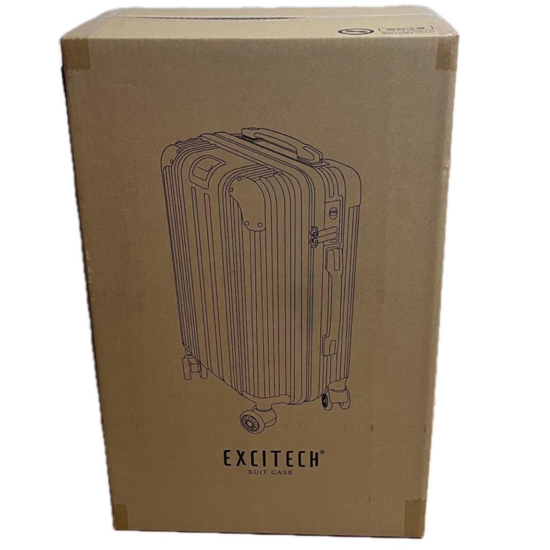 ブラック キャリーケース Mサイズ 50.8L スーツケース　EXCITECH