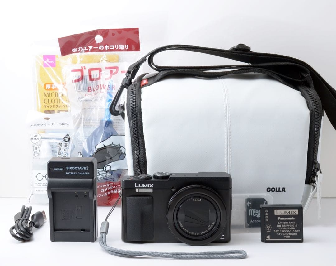 超美品！Panasonic LUMIX TZ90★Wi-Fi内蔵★カメラバック付