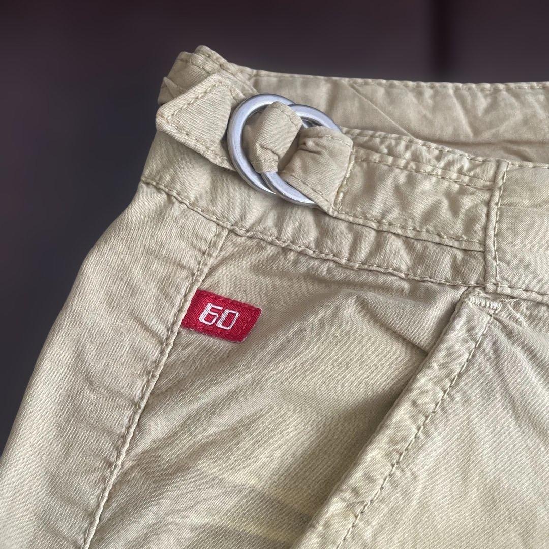 Y2K miss sixty ベージュ カーゴパンツ ドロスト ミスシックスティ
