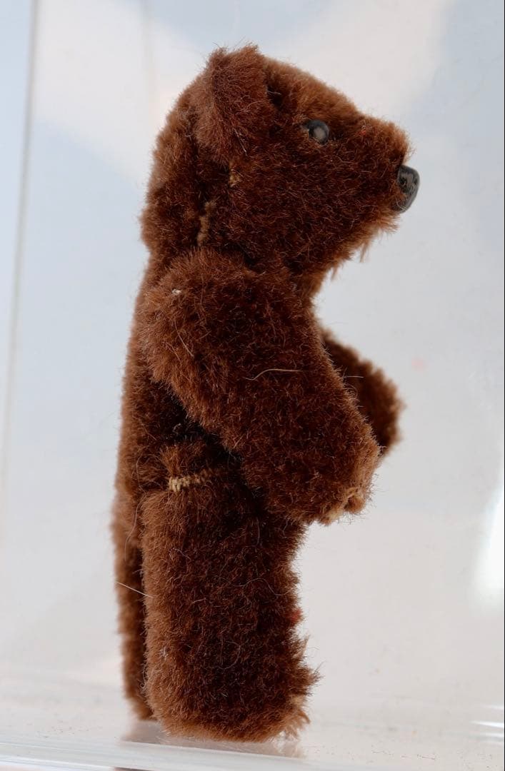 1950年代シュコー・ミニチュア・ペア2.5inch小型焦げ茶色の可愛いクマ