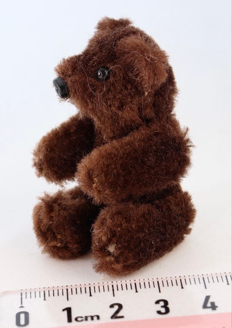 1950年代シュコー・ミニチュア・ペア2.5inch小型焦げ茶色の可愛いクマ