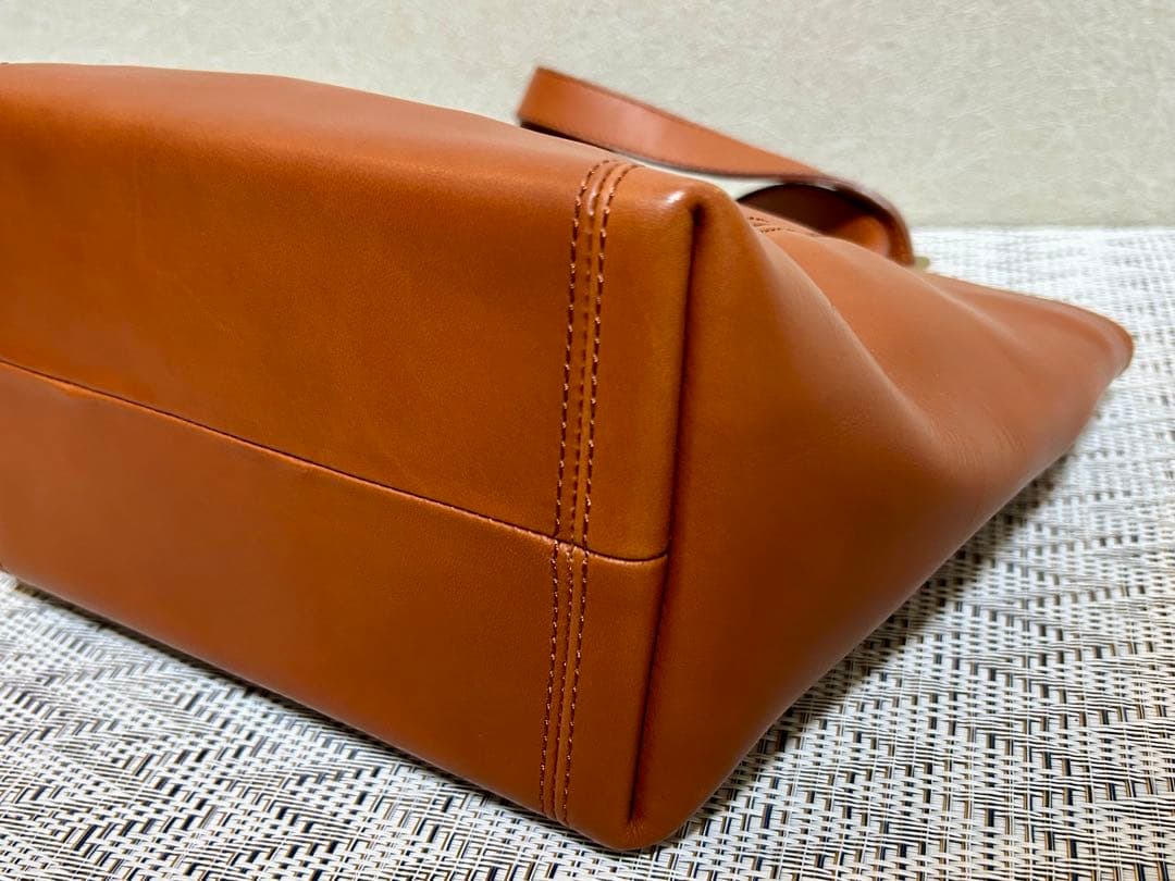 COACH オールドコーチ レザー バッグ キャメル 101-31 ポーチ付き