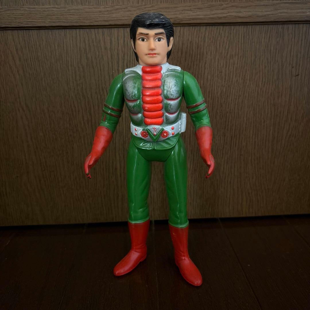 旧バンダイ　仮面ライダーV3 当時物　ミドルサイズ　ソフビ