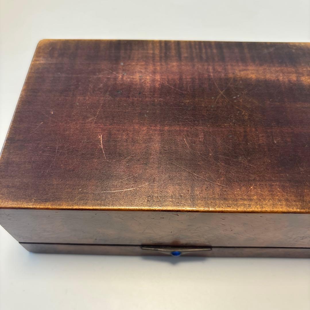 フランス　ヴィンテージ アンティーク　木製ボックス 陶器装飾付き　蚤の市