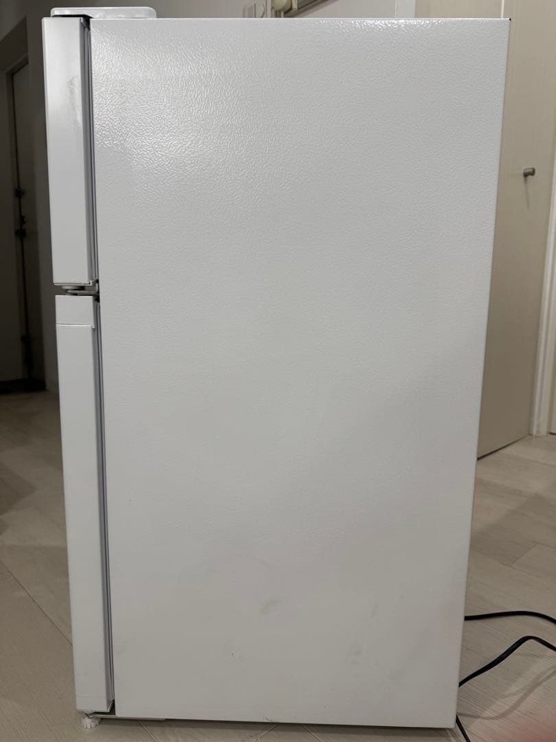 アイリスオーヤマPRC-B092D-W 稼働品ホワイト 2ドア冷蔵庫 程度良好