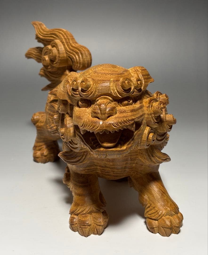【 木彫 唐獅子 】 山車 祭屋台 だんじり 地車 社寺彫刻 宮彫