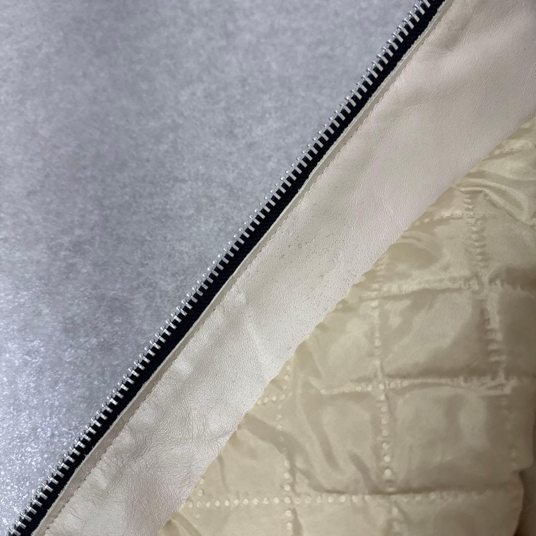 HORN WORKS バッファロー レザー ライダースジャケット ベージュ