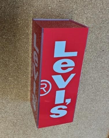 Levi's リーバイス アクリル 看板 マグネット付き ノベルティグッズ