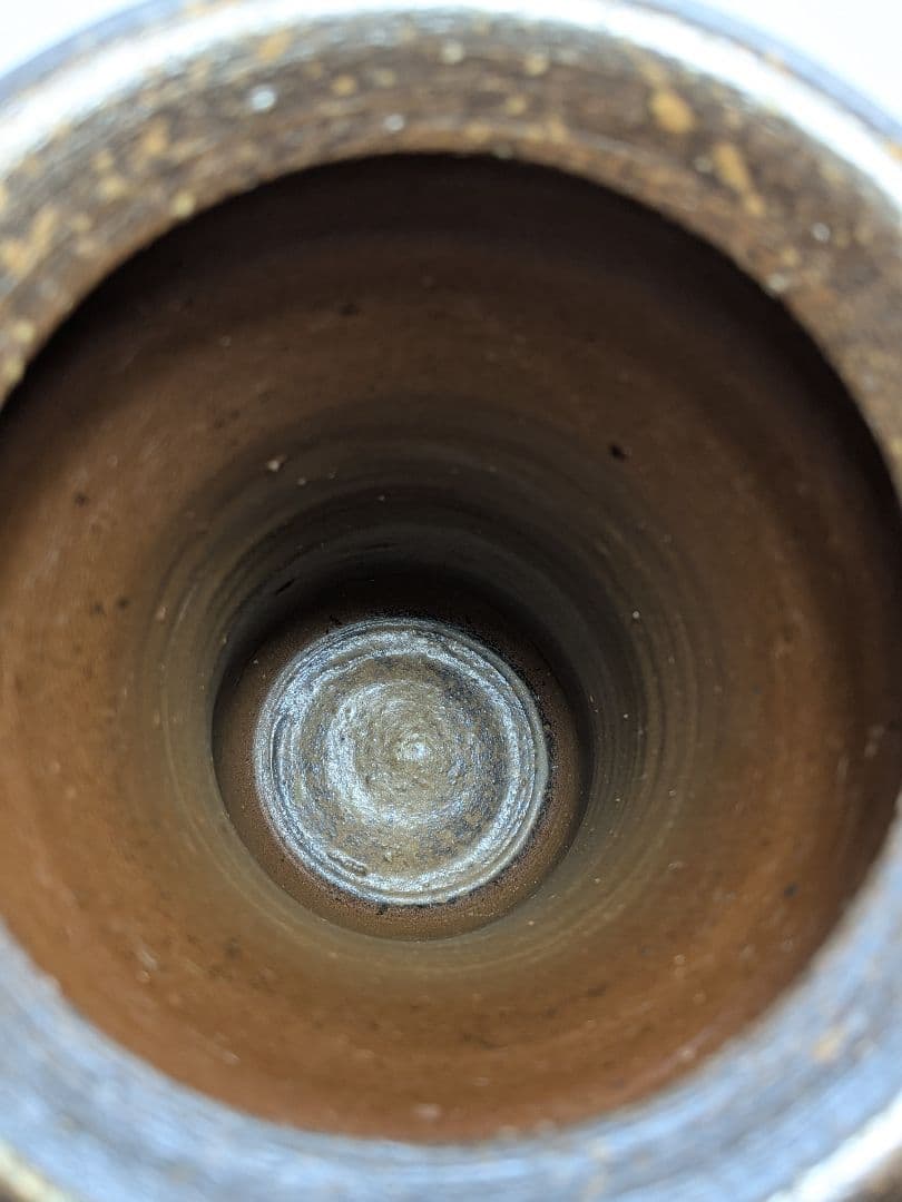 伝統工芸士 高原敏 備前焼 細水指B 共箱共布栞 水差し 抹茶道具 茶器 食器