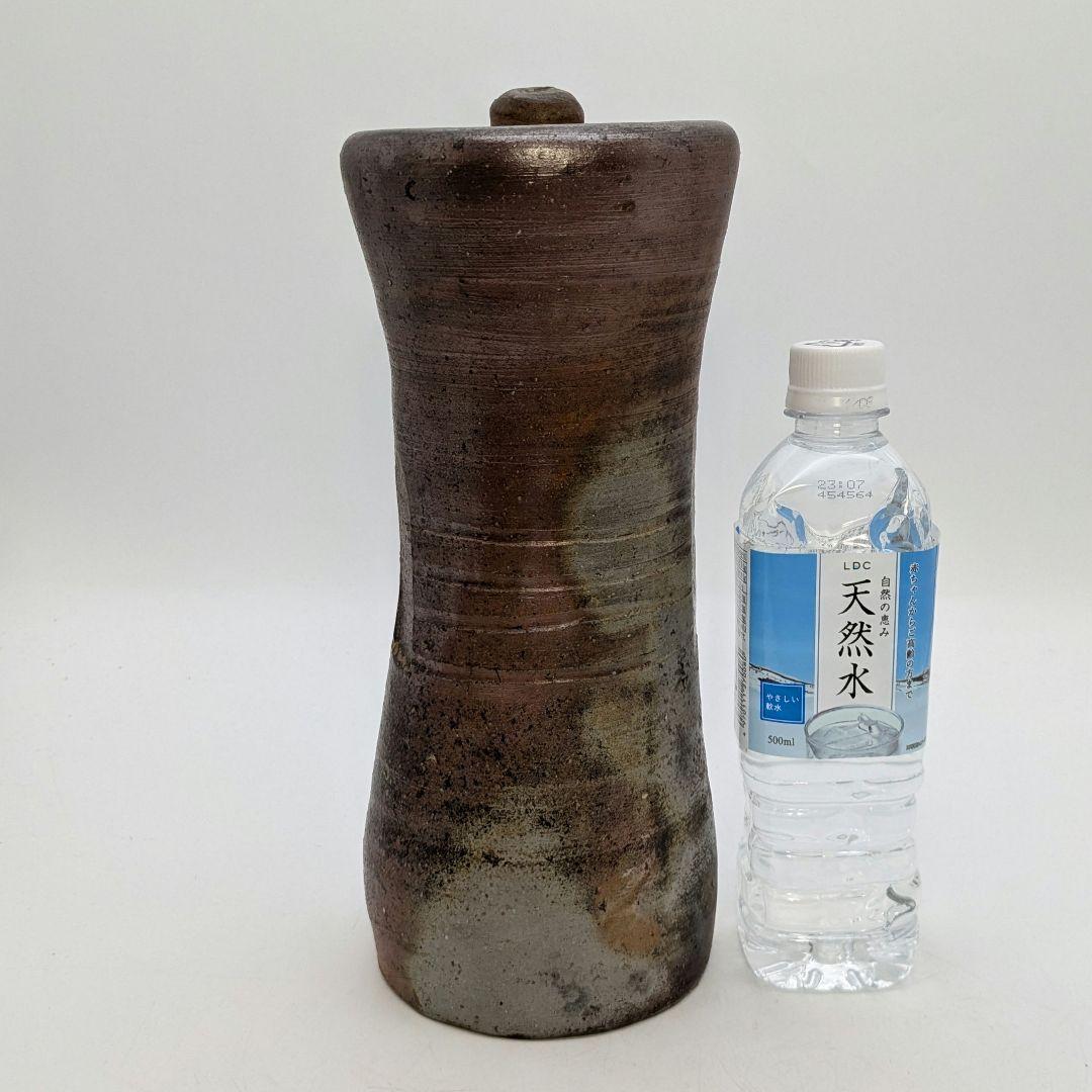 伝統工芸士 高原敏 備前焼 細水指B 共箱共布栞 水差し 抹茶道具 茶器 食器