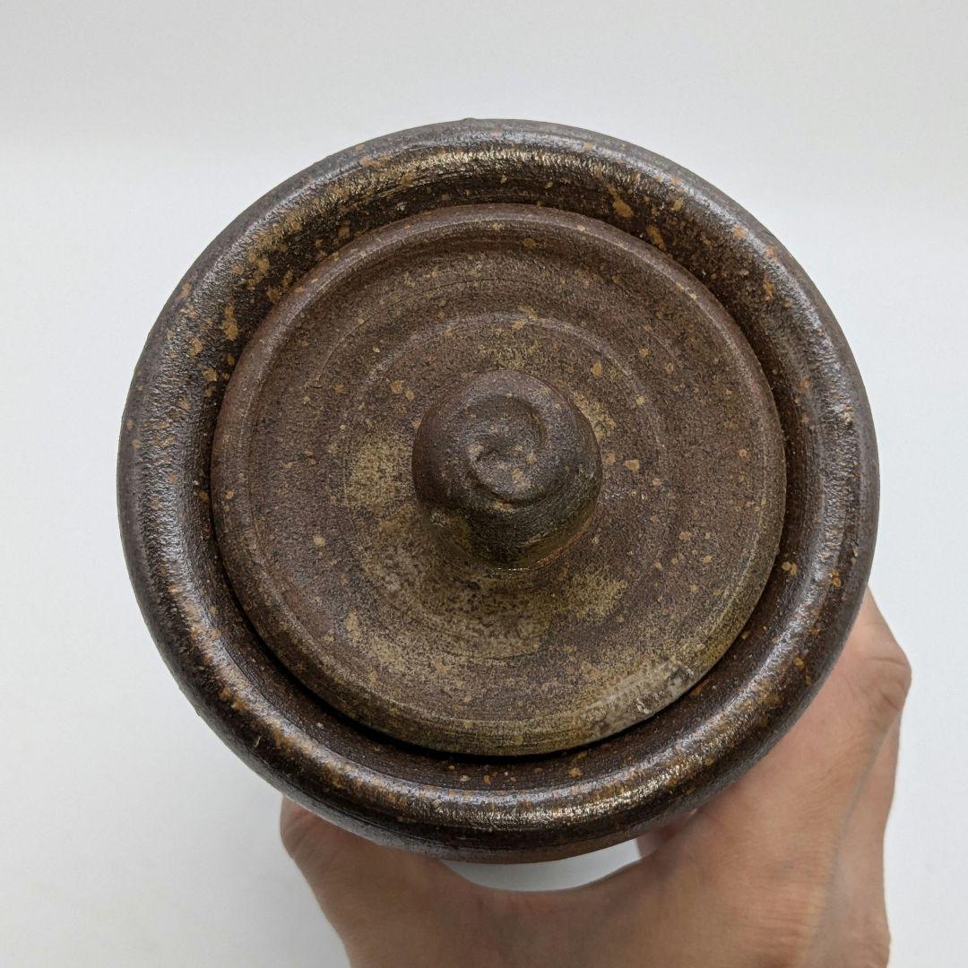 伝統工芸士 高原敏 備前焼 細水指B 共箱共布栞 水差し 抹茶道具 茶器 食器