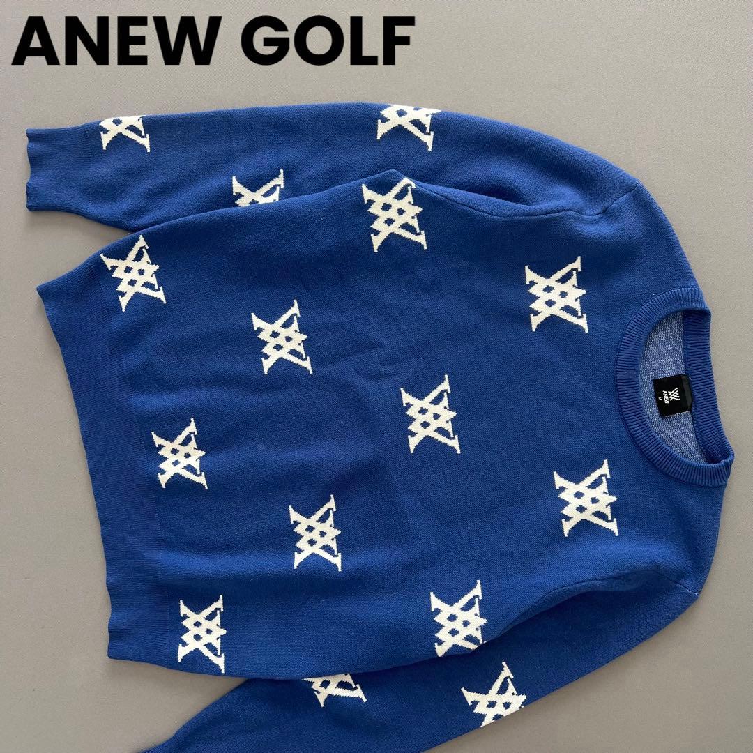 ANEW GOLF アニューゴルフ　カシミア ニット　セーター　レディース　M