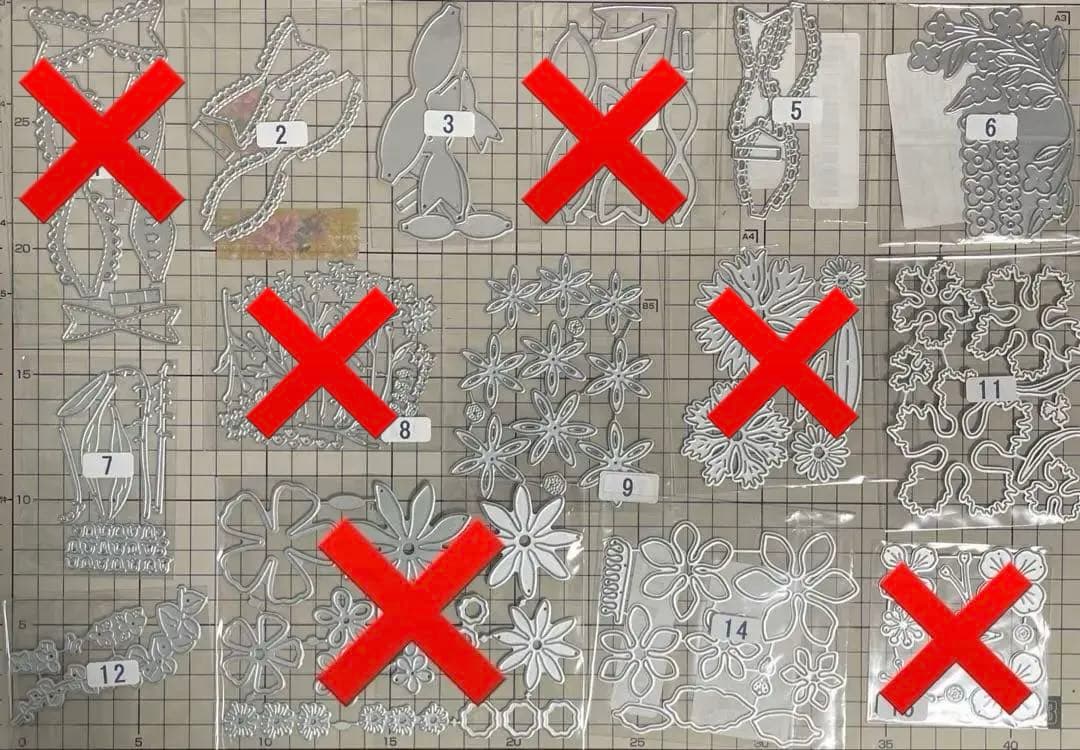 追加しました（お写真16.17枚目）選べるカッティングダイ　300円均一