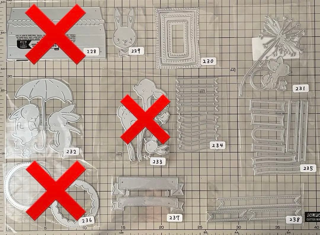 追加しました（お写真16.17枚目）選べるカッティングダイ　300円均一