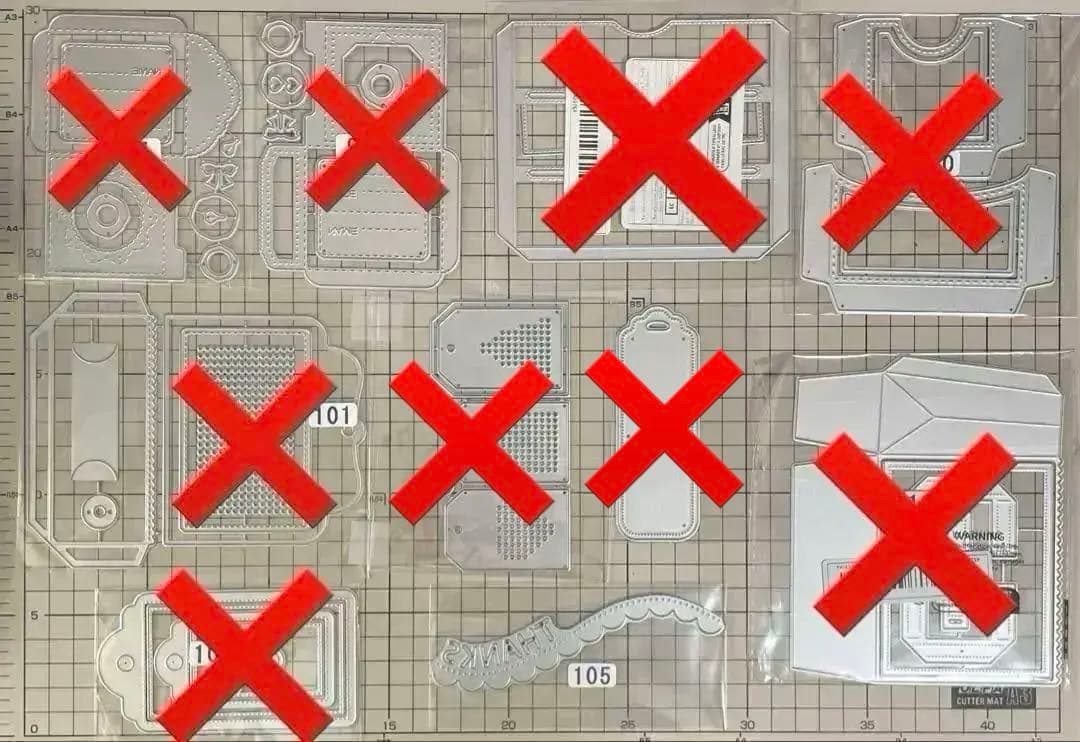 追加しました（お写真16.17枚目）選べるカッティングダイ　300円均一