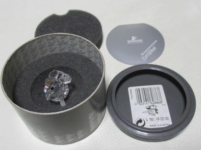 ◆未使用 希少 2000年廃盤品 オーストリア製！スワロフスキー 『野ネズミ』