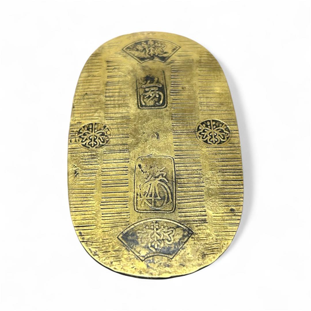 天保五両判金（天保時代）背に保 七 き の極印あり（真贋不明希少品）