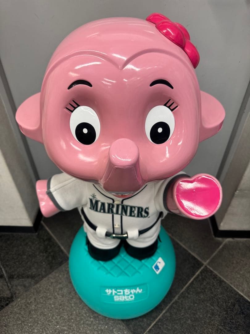 サトコちゃん 佐藤製薬 Sato 店頭用 大型人形 マリナーズ 非売品